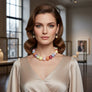 High Gloss Pearlescent Color 24mm Bead Necklace