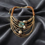 Tribal Natural Element Spring Articulated Necklace