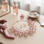 Necklace Pink Iridescent Bubble Ball Bead Set