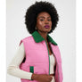 AKA Sorority Shearling Collar Puffer Vest Women