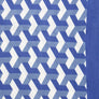 ZPB Sorority Kimono Blue White Block Print Women