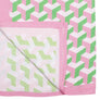 Kimono Pink Green Block Print AKA Women