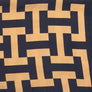 Kimono Black and Camel Geometric Print Women