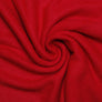 DST Sorority Red Knit Ivory Fur Ruana Scarf Wrap