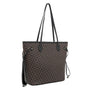 Tote Brown Diamond Plaid 3 Pcs Shoulder Bag Set