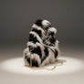 Shoulder Bag Cream and Black Fur Street Chic Purse