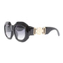 Sunglasses Black Oversized Geo Luxe Eyewear