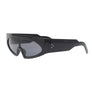 Sunglasses Black Thin Visor Modern Eyewear Women