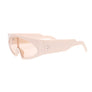 Sunglasses Pink Thin Visor Modern Eyewear Women