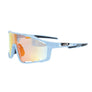 Sunglasses Blue Splatter Mirror Sport Eyewear