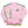 AKA Greek Apparel XL Pink Zip Up Track Jacket