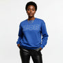 ZPB Greek Gear XL Blue Embroidered Crew Sweatshirt