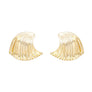 Studs Gold Ocean Wave Earrings for Women