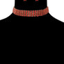 Red Stone Metal Choker