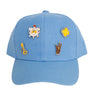 Hat Blue Canvas Baseball Cap for Women