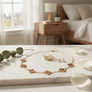 Red Encrusted Quatrefoil 5 Motif Chain Necklace