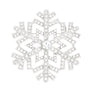 Brooch Radiating Snowflake Silver Pin for Women
