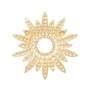 Brooch Celestial Star Gold Pin for Women