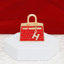 Brooch Red Mini Iconic Handbag Parisian Pin