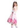 Princess Peach Deluxe Dance Dress Cosplay Costume for Women - Official Look with Gloves & Crown for Parties, Halloween, & Cosplay