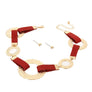 Leather with Metal Choker