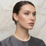 10mm Cream Glass Pearl Thread Knot Necklace