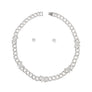 Chain Feminine Flair Iced Silver Butterfly Necklace