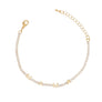 Tennis Bracelet Gold CZ Rhinestone MAMA for Women