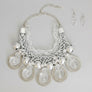 Dazzling Silver Teardrop Cascade Ensemble