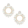 Studs Glistening Aurbo Crystal Wreath Earrings