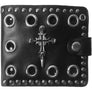 Cross Skeleton Genuine Leather Men’s Bifold Wallet, Vintage Personal with Skull Cross Embossed Design - DJ Comics