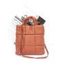 Quilted Soft Puffer Handbag with Top Handle, Lightweight Swing Shoulder Bag, Trendy Casual Purse for Daily Use and Travel