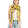 Yellow Leopard Lightweight Scarf