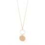 CLEAR HEXAGON LONG NECKLACE