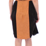 Black Bronze Silk Sleeveless Above Sheath Dress