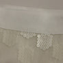 White Sequined Straight Pencil Skirt
