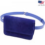 Vintage Velour Women Waist Fanny Pack Double Zipper Folding Bag Bum Purse Pouch