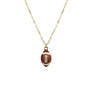 Brown Football Necklace