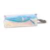 Laser Transparent Holographic Cosmetic Zipper Bag Make Up Pouch Pen Pencil Case