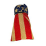 AMERICAN FLAG ROLL UP WIDE BRIM SUMMER BEACH SUN VISOR STRAW HAT 4th of July