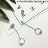 1Pcs KPOP BTS Bangtan Boys Album Chain Drop Ball Chain Stud Man Women Earring