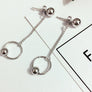 1Pcs KPOP BTS Bangtan Boys Album Chain Drop Ball Chain Stud Man Women Earring