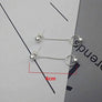 1Pcs KPOP BTS Bangtan Boys Album Chain Drop Ball Chain Stud Man Women Earring