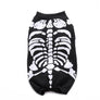 Pet Skeleton Costume Dog Cat Warm Puppy Apparel Halloween Skull Dress Up Cosplay