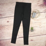 Women Criss Cross Cut See Through Leggings Casual Black Wide Waistband Stirrup