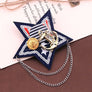 Unisex Vintage Brooch Bowknot Plated Trendy British Navy Badge Collar Ribbon Pin
