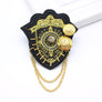 Unisex Vintage Brooch Bowknot Plated Trendy British Navy Badge Collar Ribbon Pin