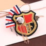 Unisex Vintage Brooch Bowknot Plated Trendy British Navy Badge Collar Ribbon Pin