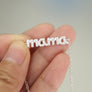 Necklace Collier Collar Europe Crystal 925 Sterling Mama Pendant Mother's Day