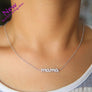 Necklace Collier Collar Europe Crystal 925 Sterling Mama Pendant Mother's Day